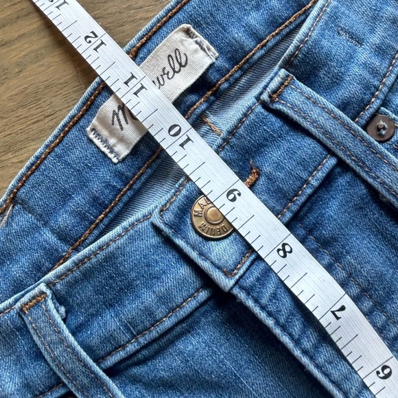 MADEWELL 9" High Rise Skinny Jeans‎ Women's 26 Light Wash Denim Blue - Picture 8 of 11